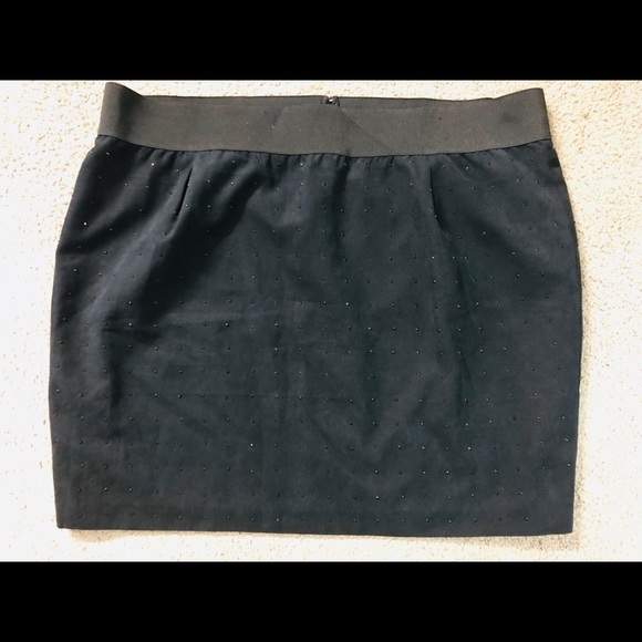 Lane Bryant Black Skirt Size Plus 26 Sequin embellished Decor - Picture 2 of 8